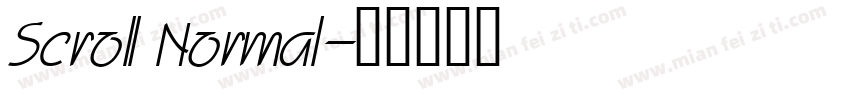 Scroll Normal字体转换